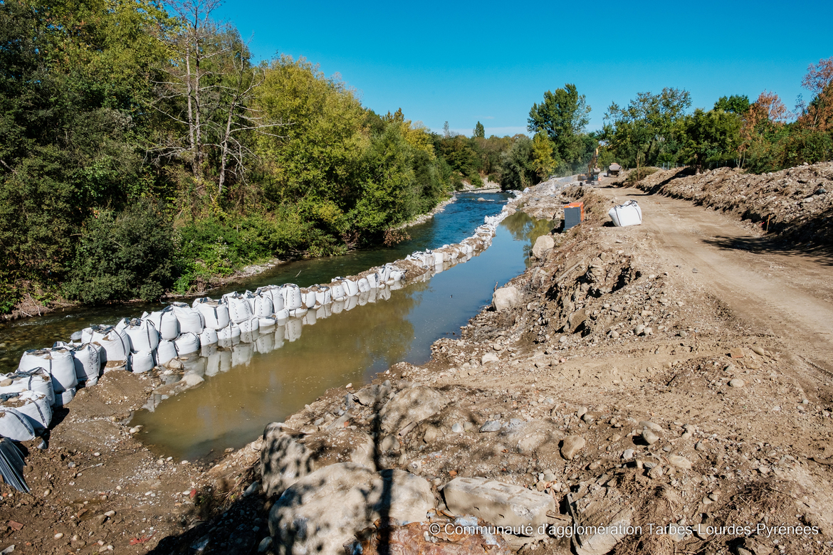 Travaux de réhabilitation des berges du CaminAdour