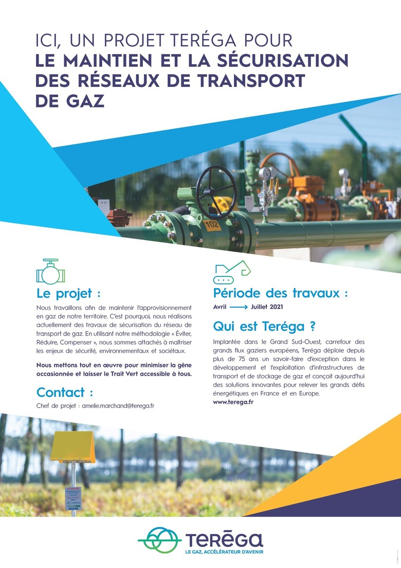 [SOUES / SALLES ADOUR] Travaux de maintien et sécurisation des réseaux de transport de gaz
