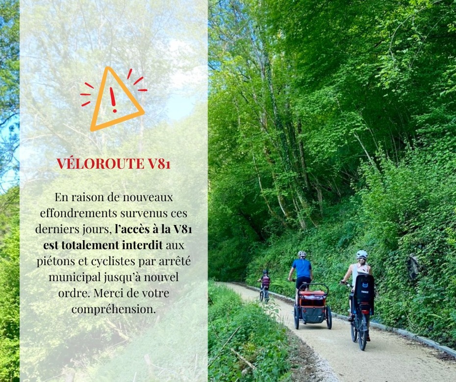 Véloroute V81 interdite sur la commune de Saint-Pé de Bigorre