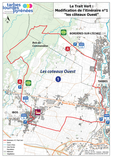 Sentiers de randonnée : Evolution de l’itinéraire 1 du Trait Vert