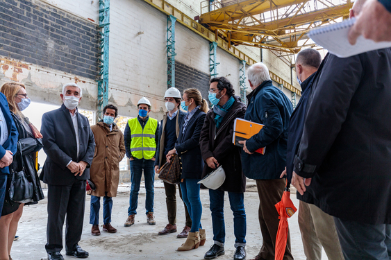Visite de chantier à l'Usine des Sports
