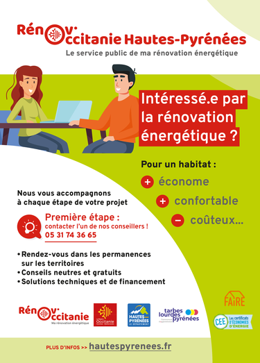 Le guichet Rénov’Occitanie Hautes-Pyrénées