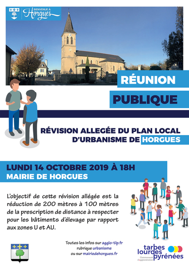 Réunion publique - Projet de PLU d'Horgues
