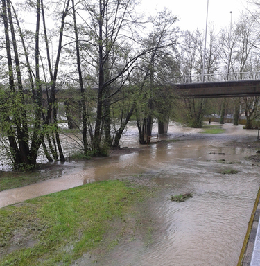 Crues sur le Caminadour