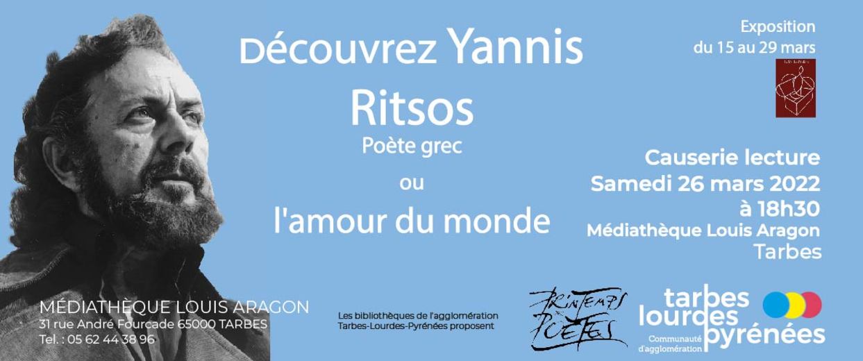 Yannis Ritsos - Poète grec ou l'amour du monde