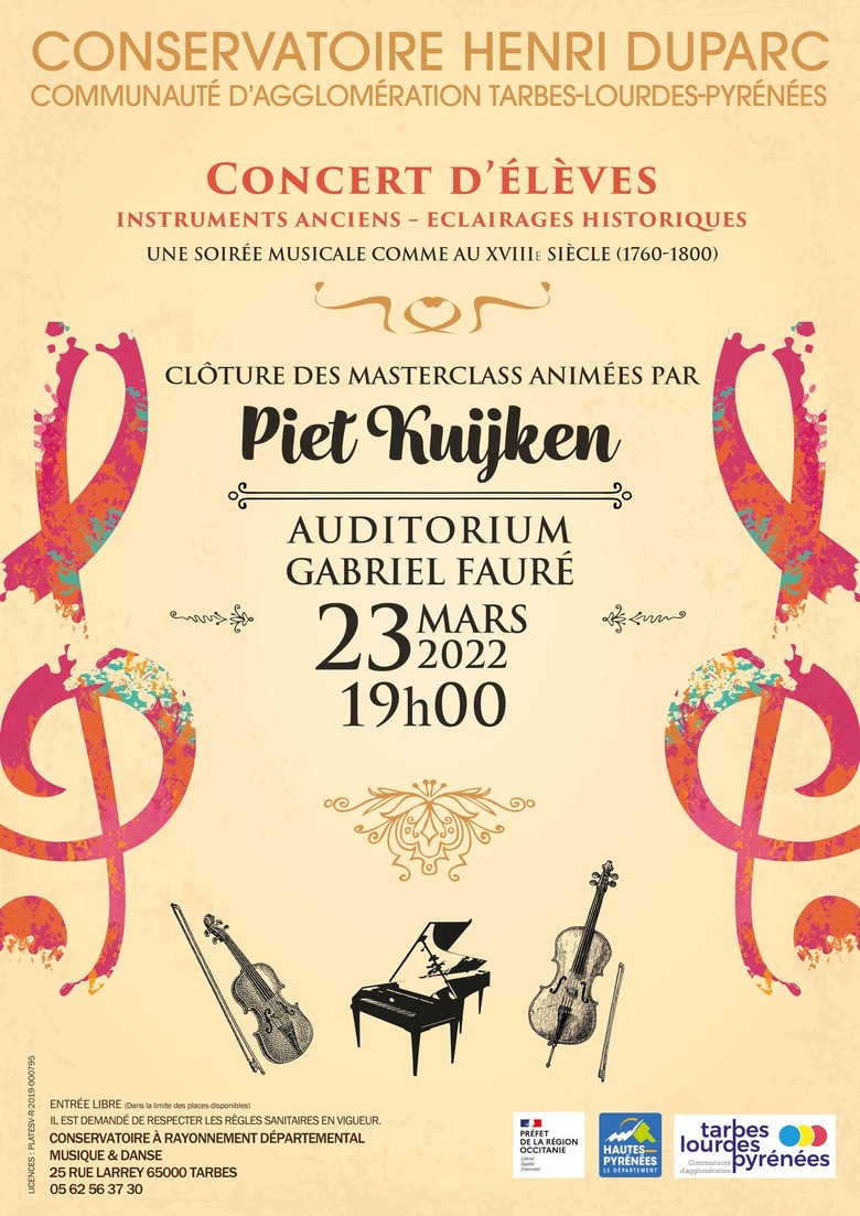 Concert de clôture masterclass - INSTRUMENTS ANCIENS • ÉCLAIRAGES HISTORIQUES