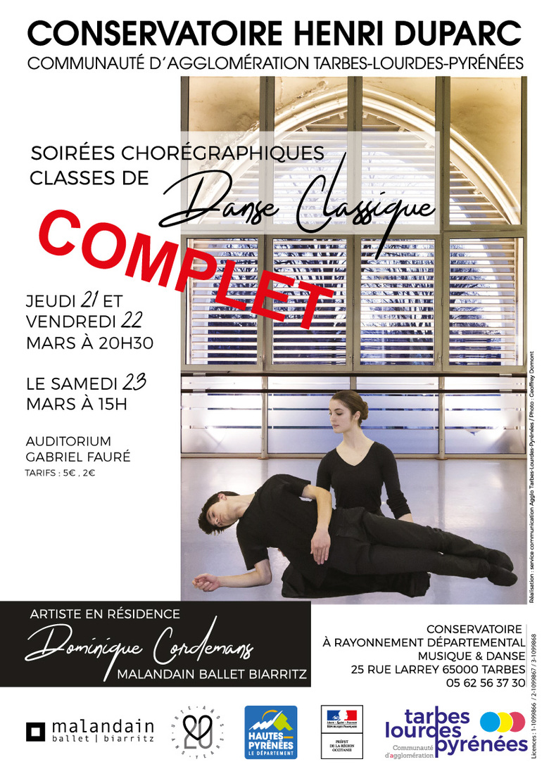 Soirées chorégraphiques classes de danse