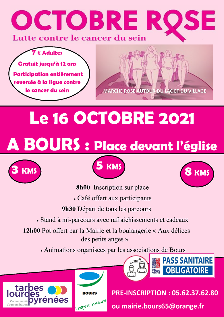 Marche rose autour du lac et du village - BOURS