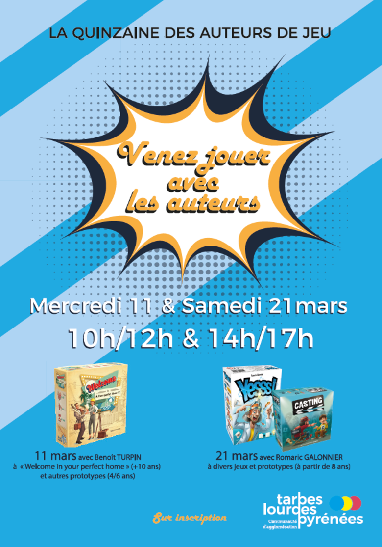 ANNULÉ Venez jouer avec les auteurs !