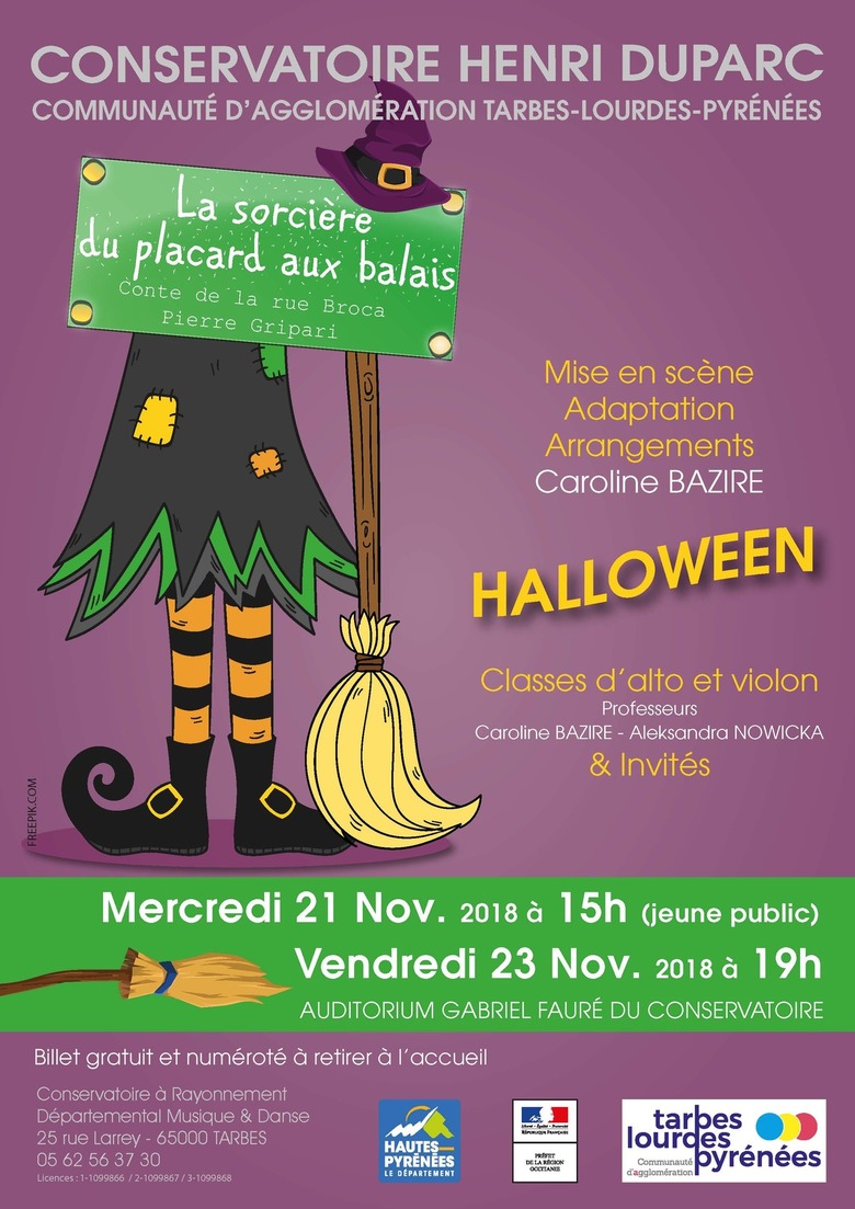 Halloween : La sorcière du placard aux balais