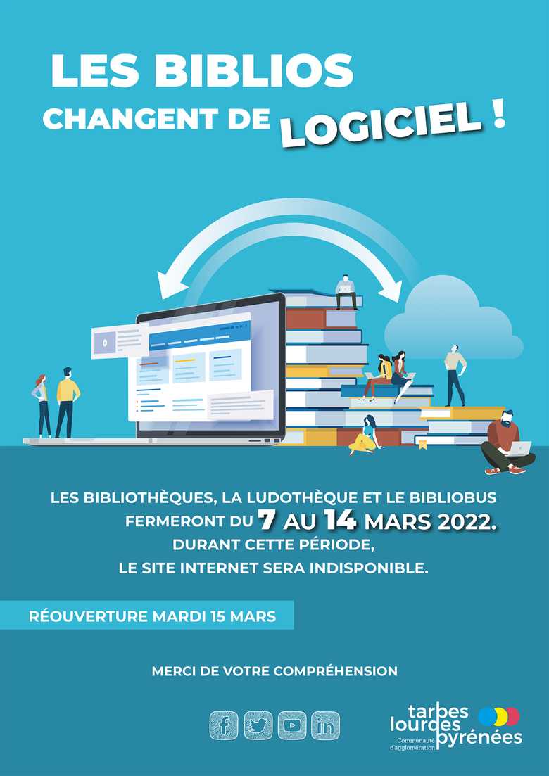 Fermeture temporaire des biblios