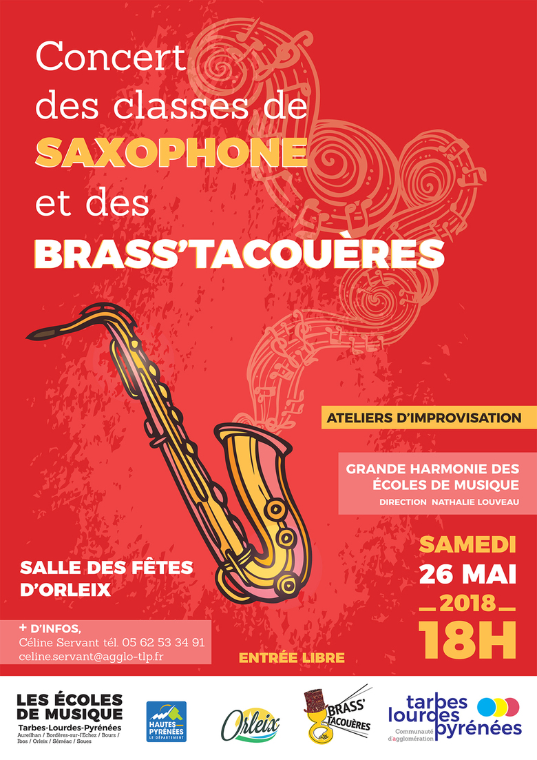 Concert des classes de saxophones et des Brass'Tacoueres