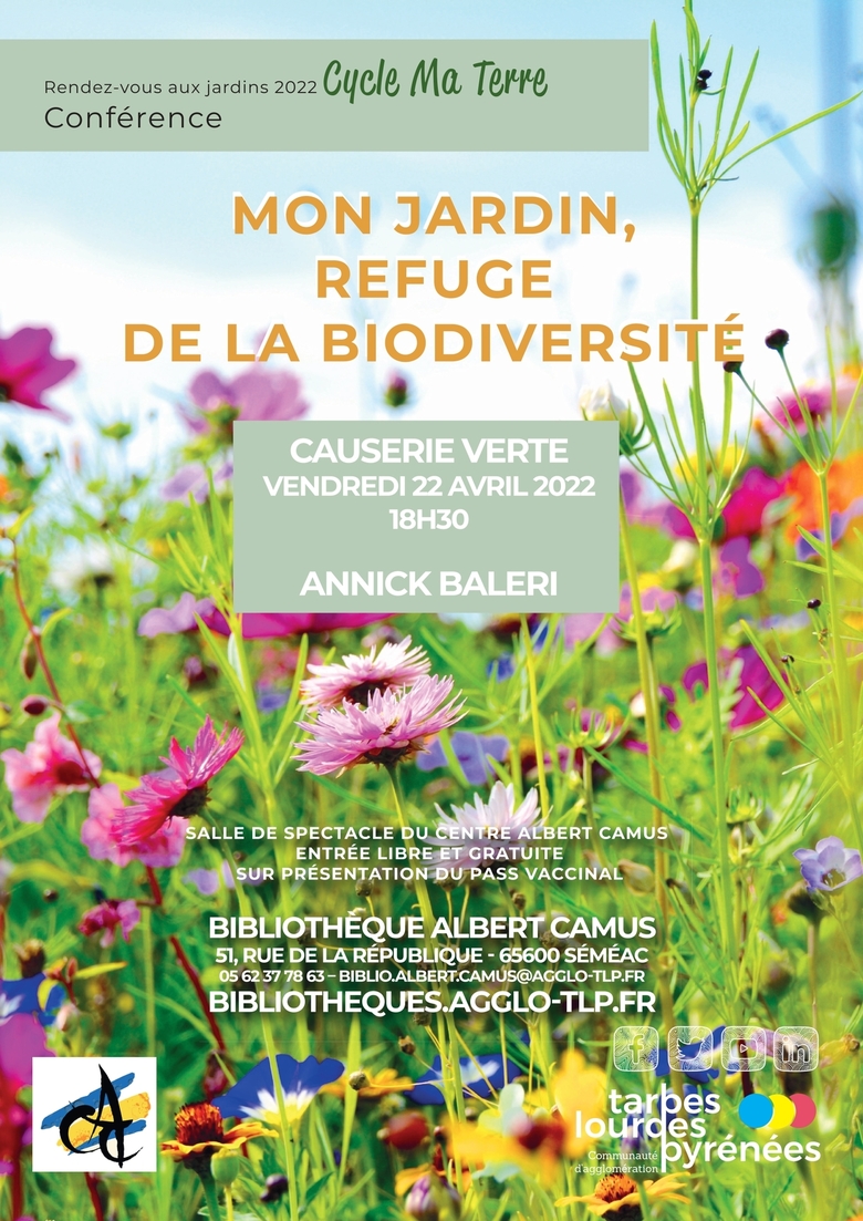 Conférence - Mon jardin, refuge de la biodiversité