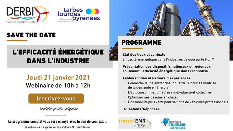 L'efficacité énergétique dans l'industrie - Webinaire