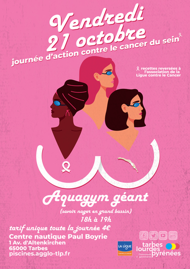 Octobre Rose dans les piscines