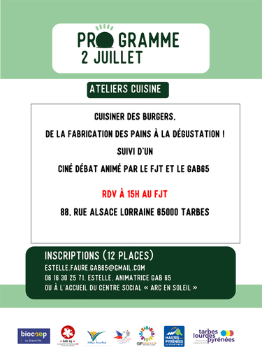 Bio pour tous : Atelier Cuisine 