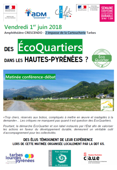 Des EcoQuartiers dans les Hautes-Pyrénées - Conférence Débat