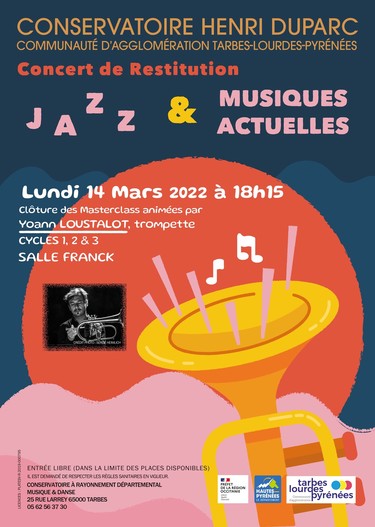Concert de clôture masterclass - JAZZ ET MUSIQUES ACTUELLES