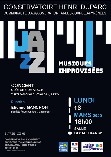 ÉVÉNEMENT ANNULÉ : Concert de clôture Jazz & Musiques Improvisées