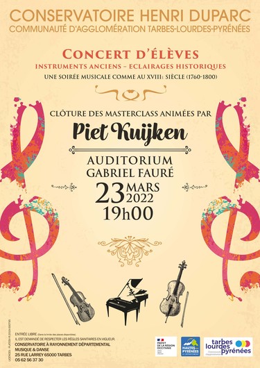 Concert de clôture masterclass - INSTRUMENTS ANCIENS • ÉCLAIRAGES HISTORIQUES