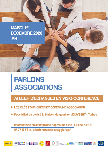 Parlons associations - Atelier d'échanges en visio-conférence