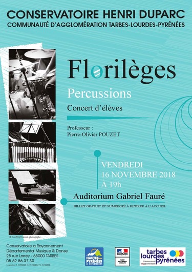 Florilèges, percussions