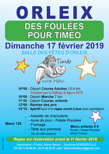 Des foulées pour Timéo