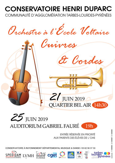 Concert Orchestres à l'école Cuivres et Cordes