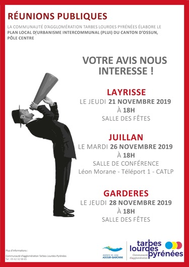 Réunions Publiques Canton d'Ossun PLUI