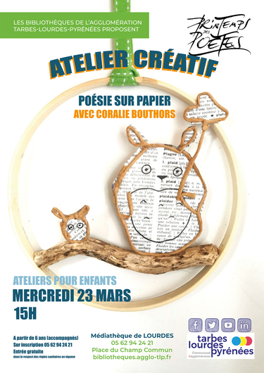 Atelier créatif - Poésie sur papier