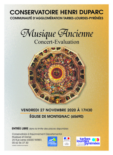 ÉVÉNEMENT ANNULÉ : Concert-évaluation - Musique Ancienne