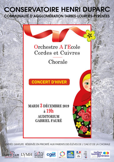 Concert d'hiver des Orchestres à l'école