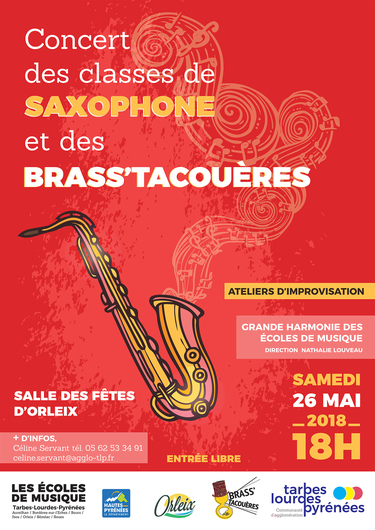 Concert des classes de saxophones et des Brass'Tacoueres