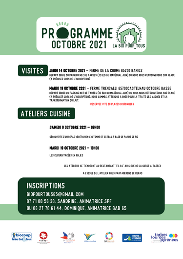 La Bio pour tous - Visites et Ateliers Cuisine