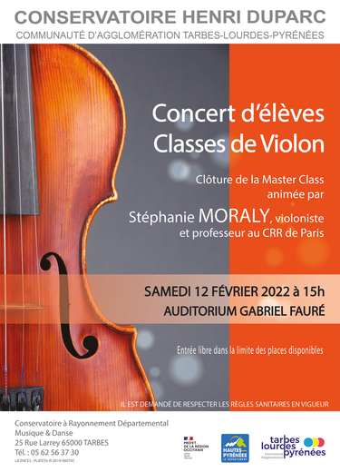 Concert de clôture classes de violon