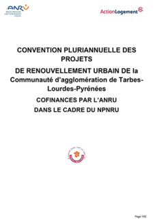 Convention pluriannuelle des projets de renouvellement urbain