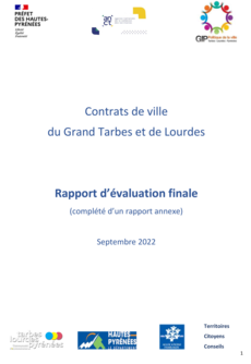 Rapport d’évaluation finale des Contrats de Ville du Grand Tarbes et Lourdes